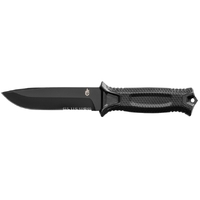 Gerber Strongarm Fixed Blade Serrated Knife - Black #gr5306