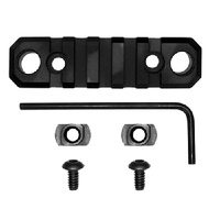 Grovtec Ar Foreend Picatinny Rail Adapter 3.1 Inches 5 Slots - Black #gtsw241