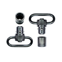 Grovtec Gtsw06 Push Button Swivel Set With 1 Inch Loops Black Oxide Finish