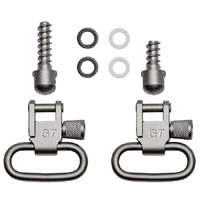 Grovetec Gtsw14 Wood Screw Fore End Swivel Set 1 Inch Satin Nickel Plated