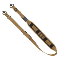 Grovetec Gtsl129 Qs 2-Point Sentinel Padded Rifle Sling In Coyote Brown