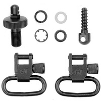 Grovtec Gtsw37 Mossberg 500 Swivel Set 1 Inch Loops Black