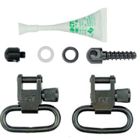 Grovtec Gtsw31 Mossberg 500 Swivel Set 1 Inch Black