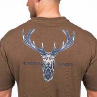 Hunters Element Alpha Stag Tee Premium Crew Neck T-shirt - Khaki #alpha Kha [size L]