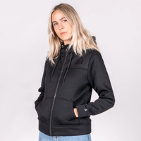 Hunters Element Divide Hoodie Womens Heavy Polyester Knit - Black #he123771
