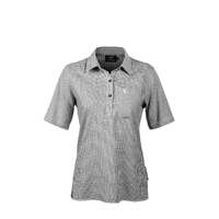 Hunters Element Realm Shirt Womens Short Sleeves  - Black/white Plaid #he124974