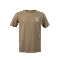 Hunters Element Red Stag Tee - Khaki #ki