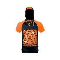 Hunters Element Tradie Short Sleeve Summer Hoodie - Fluoro Orange #tradie Ss Fo