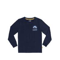 Hunters Element Range Ls Tee Kids - Navy #ny [size 8]