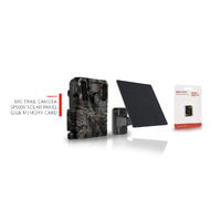 Hikmicro Trail Camera 10mp 1080p 4g Ir 940nm With Solar Panel And 32gb Sd Card Hm-m15 Bundle