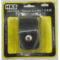 Hks Model 105 Bwb Leather Speedloader Case Basketweave Black