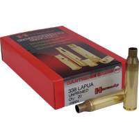 Hornady Reloading Rifle Unprimed Brass Cases .338 Lapua Magnum - 20 Per Box #h8684