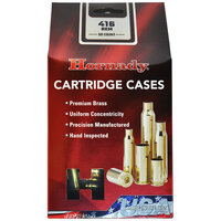 Hornady Reloading Rifle Unprimed Brass Cases 416 Remington - 50 Per Box #h86874