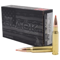 Hornady 80927 Black 308 Win Ammo 155 Grain A-max 20 Rounds