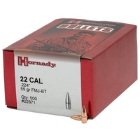 Hornady 22671 Bullets 224 55 Grain Fmj-Bt 500 Pack