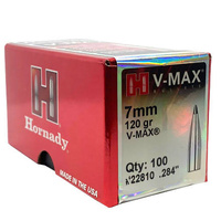 Hornady 22810 7mm V-Max Bullets 120 Grain 100 Pack