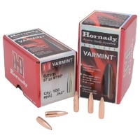 Hornady 2442 6mm Bullets 87gr Bthp 100 Pack