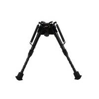 Harris Hunting Shooting Gun Rest Bipod Series 1 Leg Notch Locking Hard Rubber Leg Caps - 6-9" Black #h-br