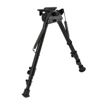 Harris Hunting Shooting Gun Rest Bipod Swivel Heat Treated Steel Hard Alloys Durable - 12-25" Black #h-s25
