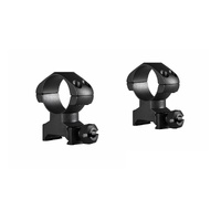 Hawke 23002 Precision Steel 1 Inch High Ring Mounts Weaver Picatinny