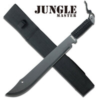 Jungle Master 20 Inch Full Tang Construction Hunting Machete - W Cord Wrap Handle #jm-021