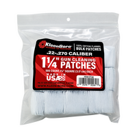 Kleenbore Cp16b Cotton Cleaning Patches 1.25 Inch For .22-.270 Caliber