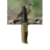 Koi Bek Bowerbird Female Pocket Knife With Sandvik 14c28n Steel Blade