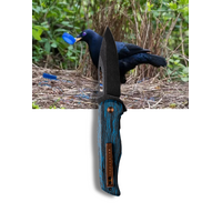 Koi Bob The Bowerbird Male Folding Pocket Knife With Sandvik 14c28n Steel