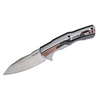 Kershaw Endgame Tactical Folding Knife 3.25 Inch Stonewashed D2 Drop Point Blade - Stainless Steel Handles #2095