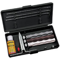 Lansky Arkansas Three Controlled Angle Precision Knife Sharpening Kit System - 3 Stone Durable #llknat