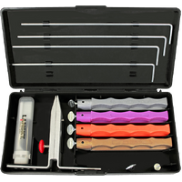 Lansky Diamond Deluxe Controlled Angle Precision Knife Sharpening Kit System - 4 Stone #llkdmd