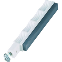 Lansky Natural Black Hard Occurring Novaculite Arkansas Hone Sharpening System - White Ergonomic Plastic Housing #lsobha