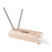 Lansky Ceramic Knife Sharpener Crock Stick Deluxe Turn Box - 4 Rods Knife Sharpening System #llcd5d
