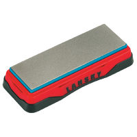 Lansky Benchstone Diamond Bench Knife Sharpening Stone Fine Perfect Medium - Red Non-slip Rubber Frame #lldb6f