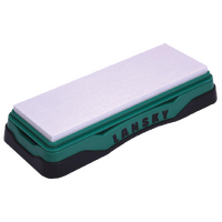 Lansky Ultimate Finishing Benchstone Hard Arkansas Knife Sharpening - Green Non Slip #llbs6h