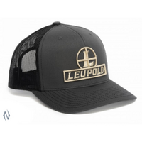 Leupold Le175509 Trucker Cap Flat Bill Grey Semi-Structured Adjustable Snapback