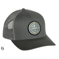 Leupold Le183469 Cascade Trucker Cap Grey Semi-Structured Adjustable Snapback