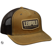 Leupold Le185039 Trucker Cap Whiskey Brown Waxed Canvas