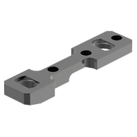 Leupold Le53552 Handgun Scope Base Dual Dovetail Gloss Black Steel