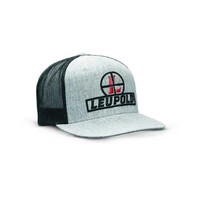 Leupold Reticle Flat Brim Trucker Cap Heather Black Os - Unisex #le170584