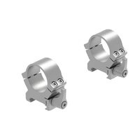 Leupold Qrw2 1 In Weaver Style Riflescope Mounting Rings - Medium Silver #le174069