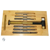 Lyman Ly-Dhps Gunsmith Hammer Punch Set Interchangeable Heads Hardened Steel Punches Custom Case