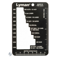 Lyman E-Zee Case Gauge Pistol Revolver Ly-Ecgp 18 Caliber Handgun Saami Max Length Tool