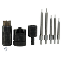 Lyman Ly-Eztr Hand Case Trimmer Rifle Set No-Measurement Trimming 5 Pilots Dual Operation