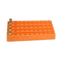 Lyman Bleacher Loading Block Pistol Durable Polymer Reloading Tool - 0.445 Inches 50 Cases #ly-blbp445
