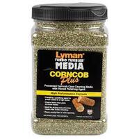 Lyman Easy Pour Turbo Brass Cleaning Media Treated Corn Cob Plus Cob - 2 Lb Green #ly-m2