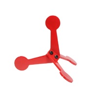 Lyman Flippin Critters Round Tripod Target Tough Shooting Tool - Red Ar400 Steel #ly-fcrt