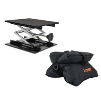 Lyman Gun Rest Match Rest Shooting Bag Jack Combo Set Sturdy Carry Strap - Black #ly-bjc