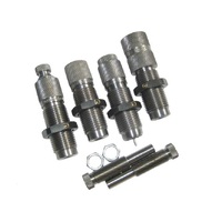 Lyman Reloading Accessories Premium Carbide 4 Die Set Separate Taper Crimp Die - 9mm #ly-pc9mm