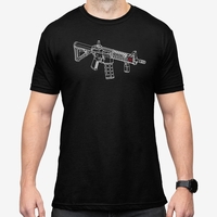 Magpul Blueprint Blend Comfortable T Shirt X Large Crew Neck - Black #mag1219-xl